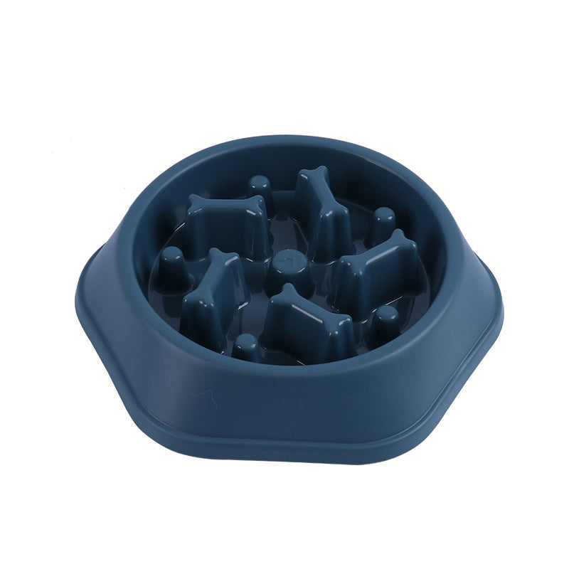 Slow Feeder Pet Bowl for Gobblers & Cleaner Mealtimes