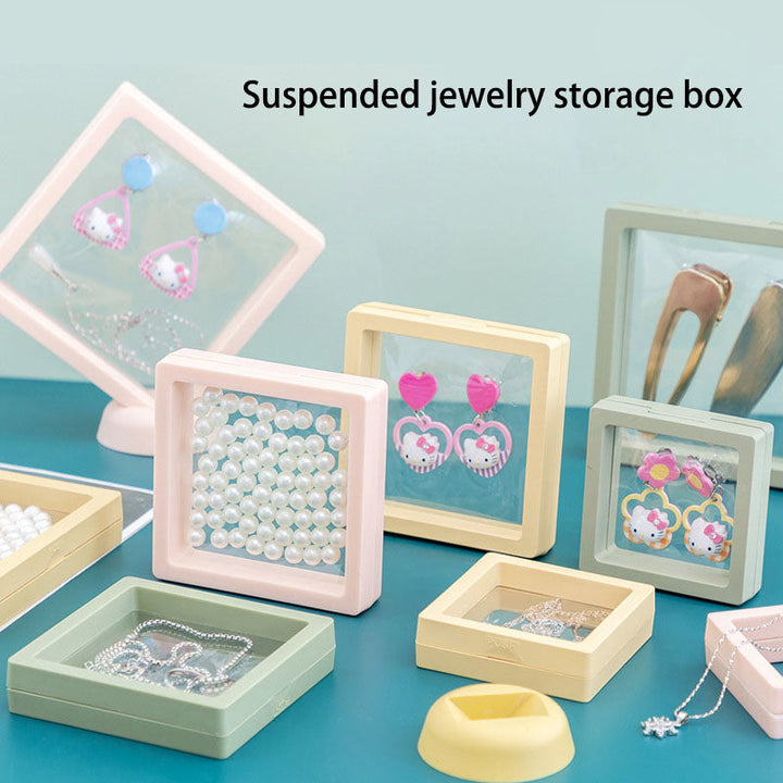 Clear Suspended Jewelry Box for Earrings and Necklaces