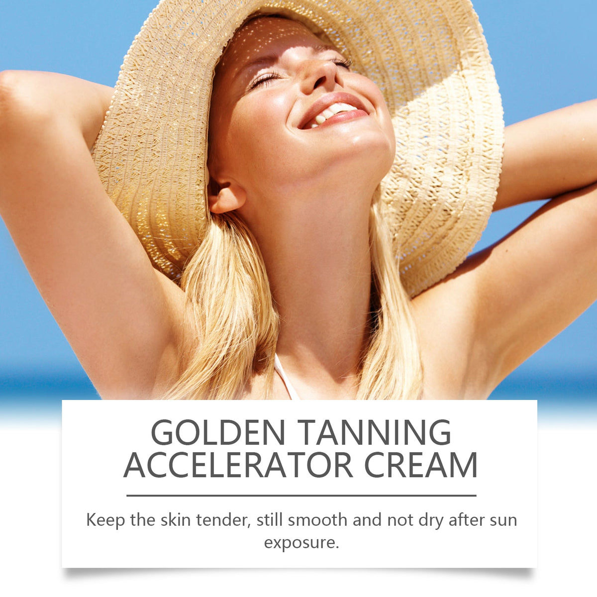 Tanning Accelerator Body Cream for Sunbathing Glow