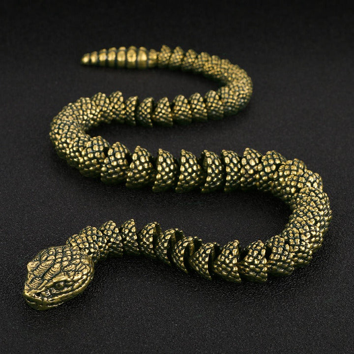 Antique Cobra Snake Sculpture for Dramatic Home Decor