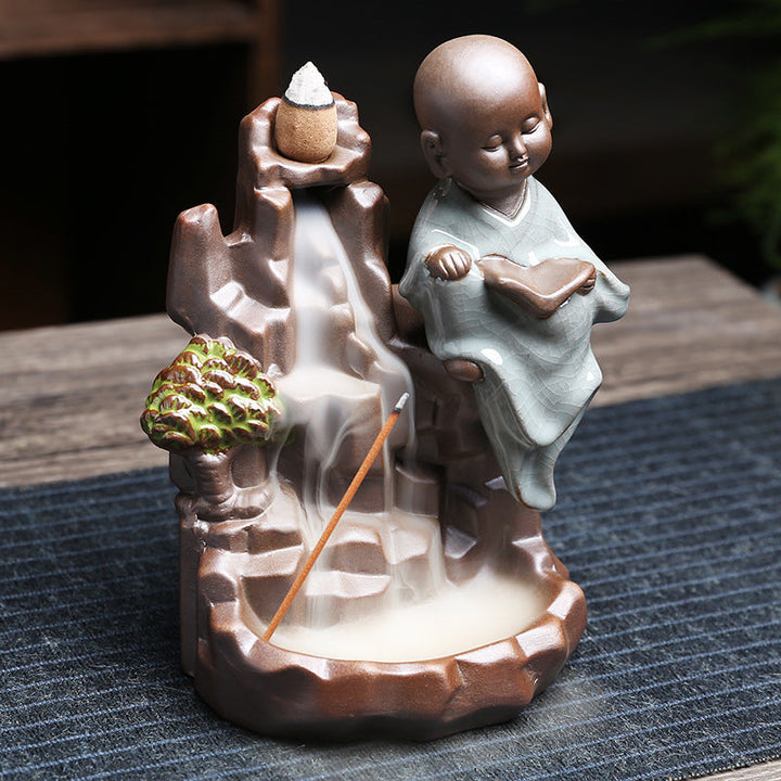 Backflow Incense Burner for Zen Smoke Waterfall Decor