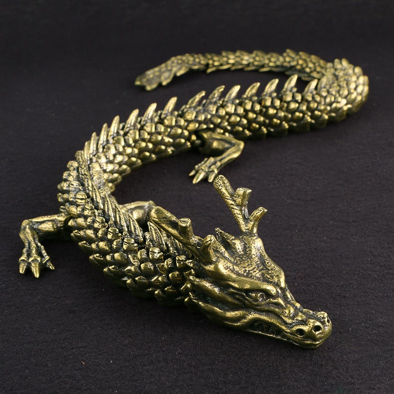 Antique Dragon Sculpture for Dramatic Statement Decor
