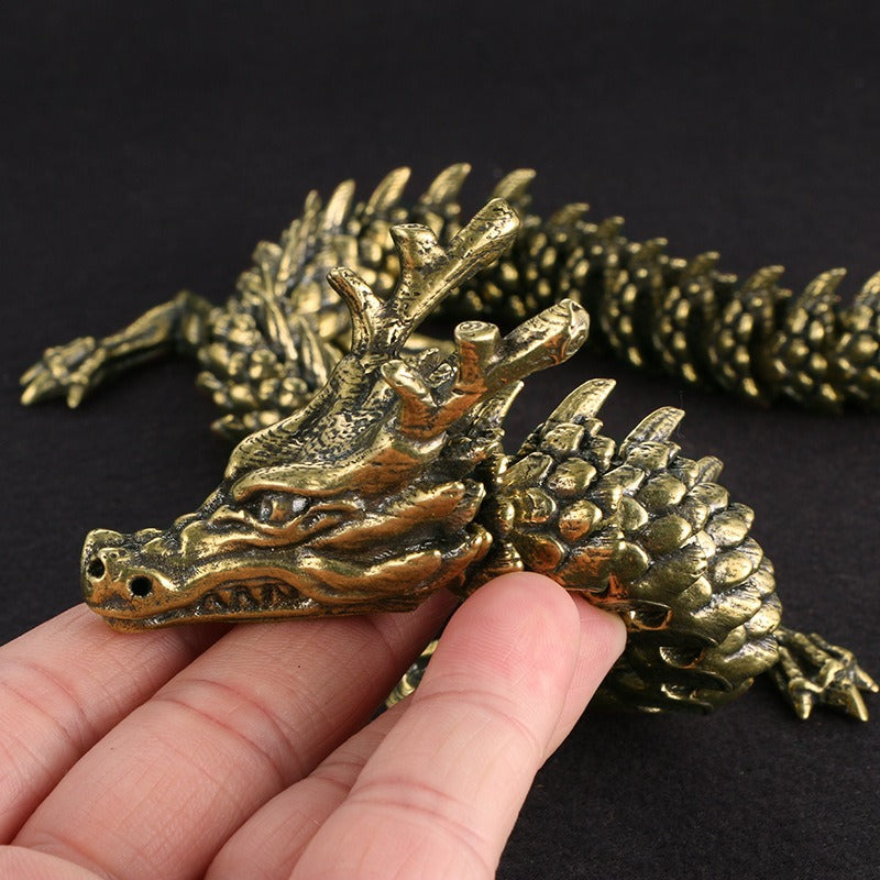 Antique Dragon Sculpture for Dramatic Statement Decor