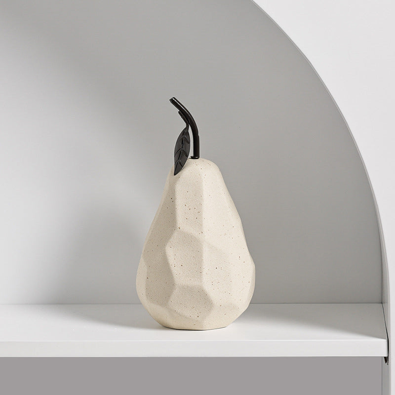 Ceramic Apple and Pear Decor for Wabi-Sabi Interiors