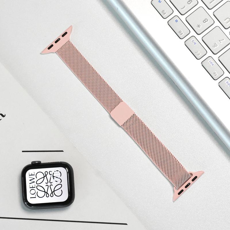 Milanese Loop Apple Watch Band, Slim Stainless Steel