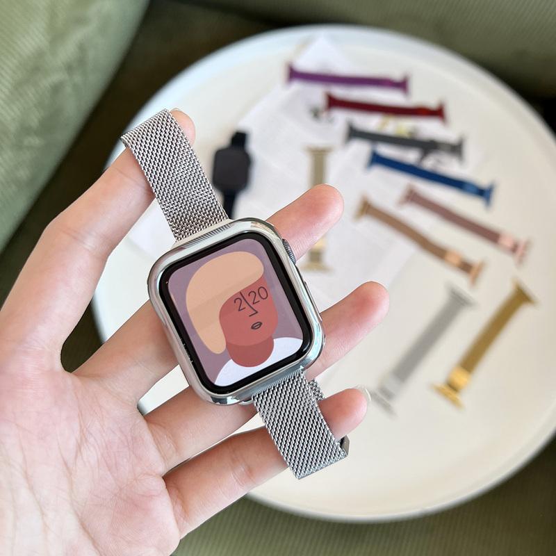 Milanese Loop Apple Watch Band, Slim Stainless Steel