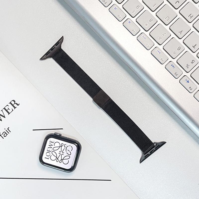Milanese Loop Apple Watch Band, Slim Stainless Steel