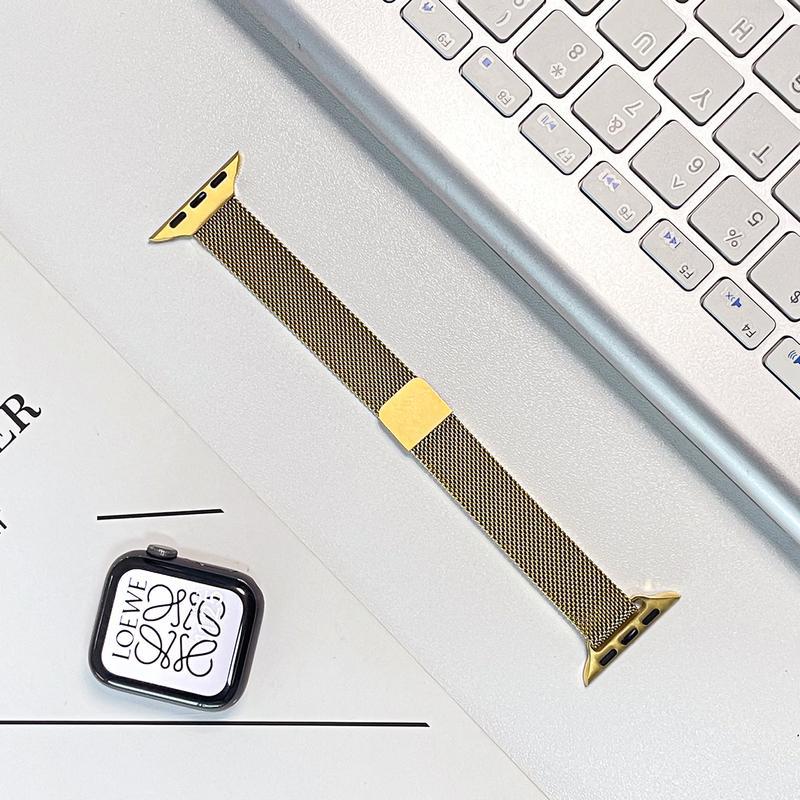 Milanese Loop Apple Watch Band, Slim Stainless Steel
