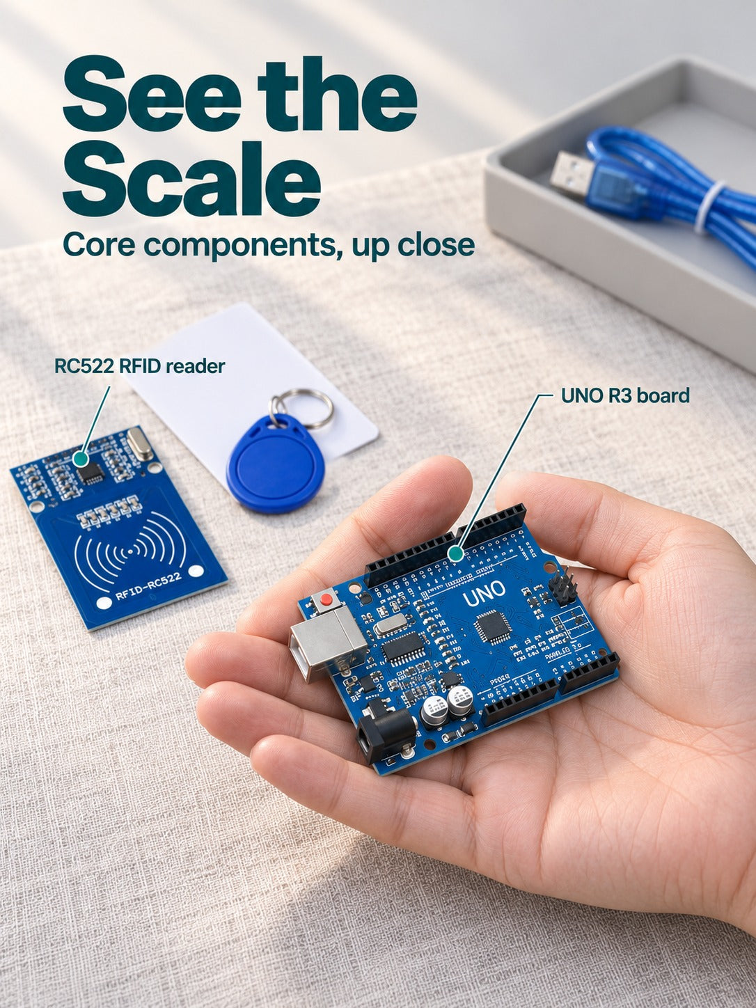 Arduino UNO R3 RFID Starter Kit with Learning Suite