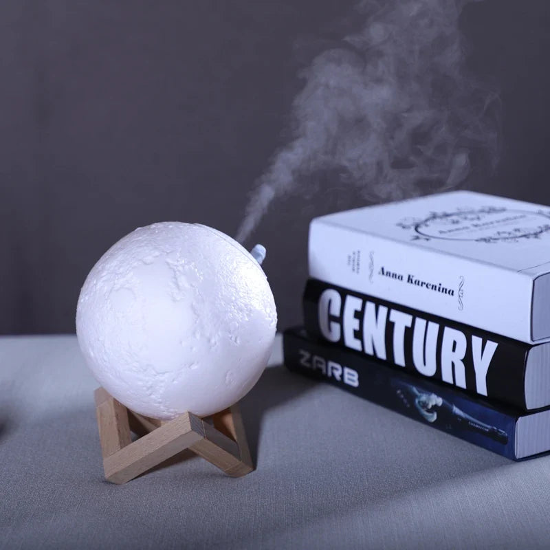 Moon Lamp Humidifier with Cool Mist and Night Light