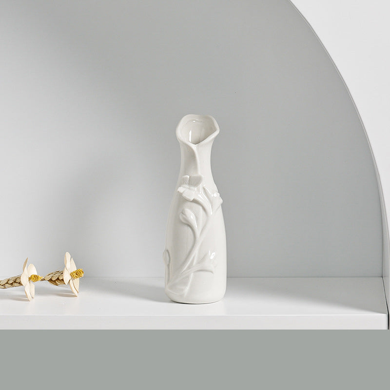 Mini Ceramic Vase for Whimsical Pastel Shelf Decor