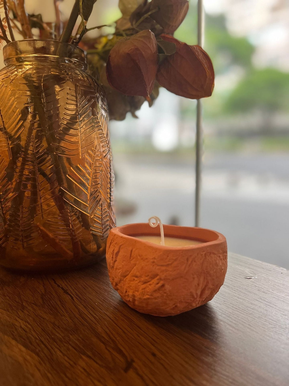 Sculptural Soy Wax Aromatherapy Candle for Bedroom Calm