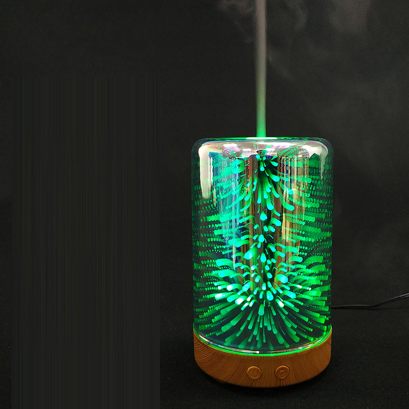 Aromatherapy Diffuser Lamp with 3D Firework Glass