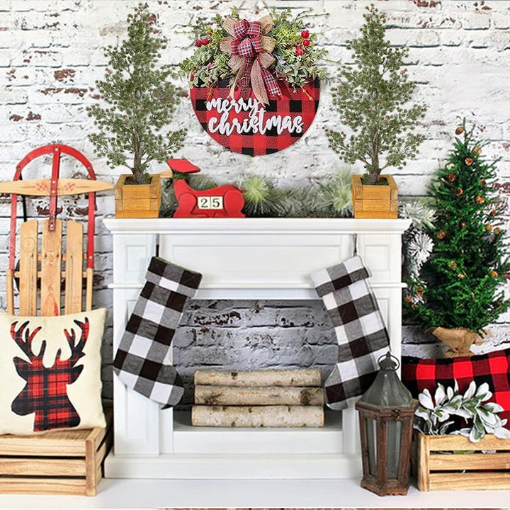 Artificial Pine Tree Decor for Festive Small Spaces