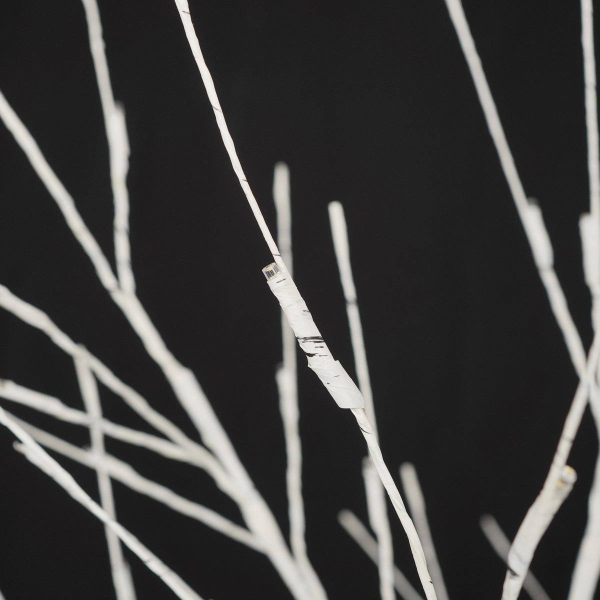 Artificial Birch Tree with Warm White LED Lighting