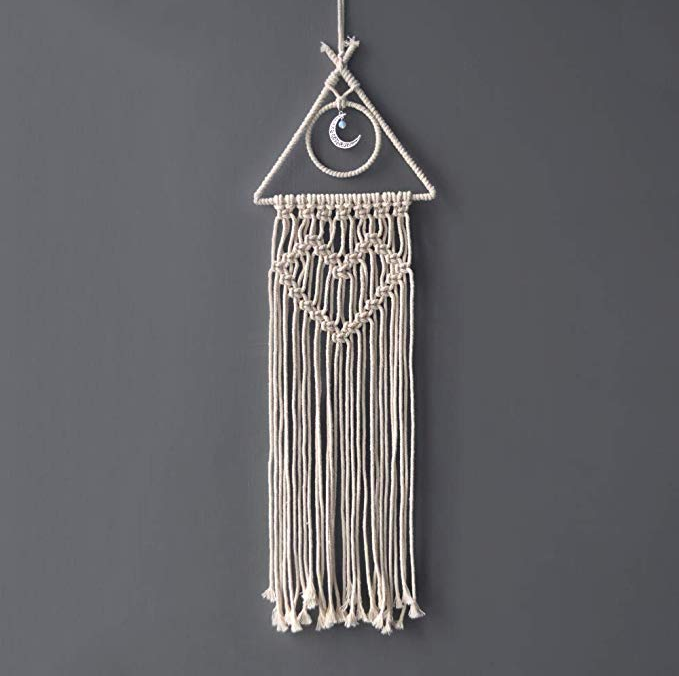 Macrame Wall Hanging Dreamcatcher for Warm Boho Rooms