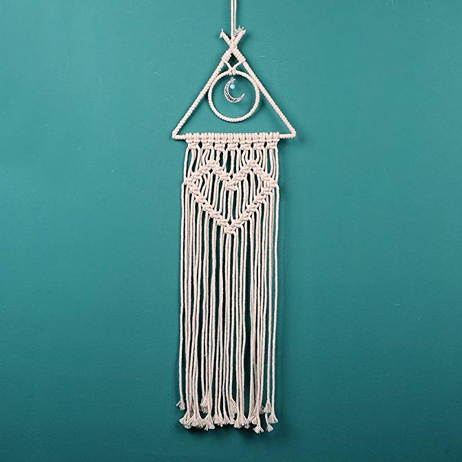 Macrame Wall Hanging Dreamcatcher for Warm Boho Rooms