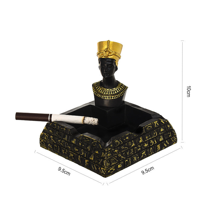 Egyptian Ashtray Ornament | Sculptural Desktop Decor