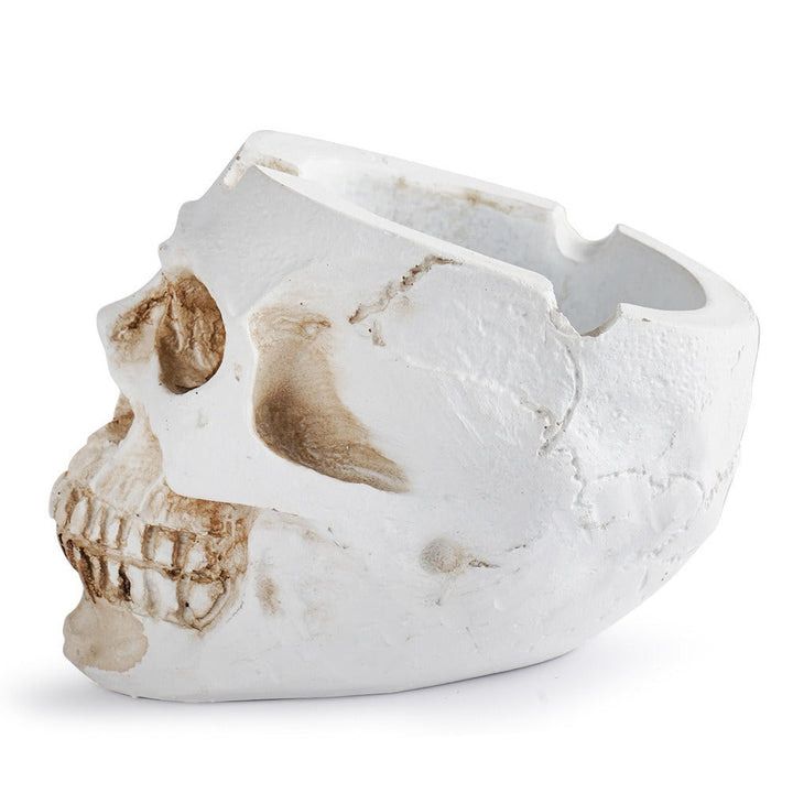 Personalized Skull Ashtray for Gothic Tabletop Decor