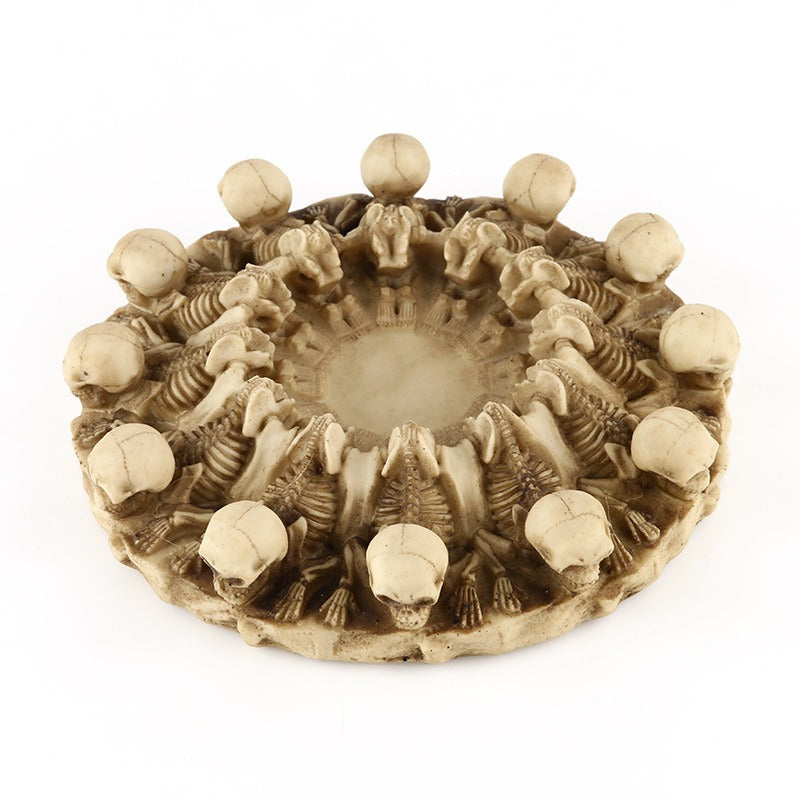 Skeleton Ashtray Gothic Home Decor Table Centerpiece
