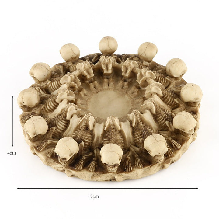 Skeleton Ashtray Gothic Home Decor Table Centerpiece