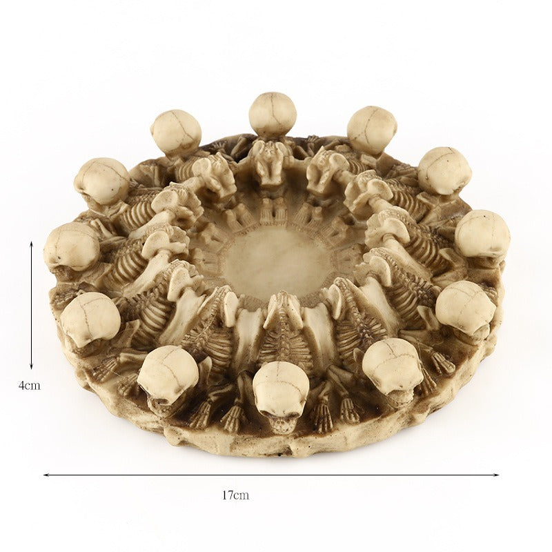 Skeleton Ashtray Gothic Home Decor Table Centerpiece