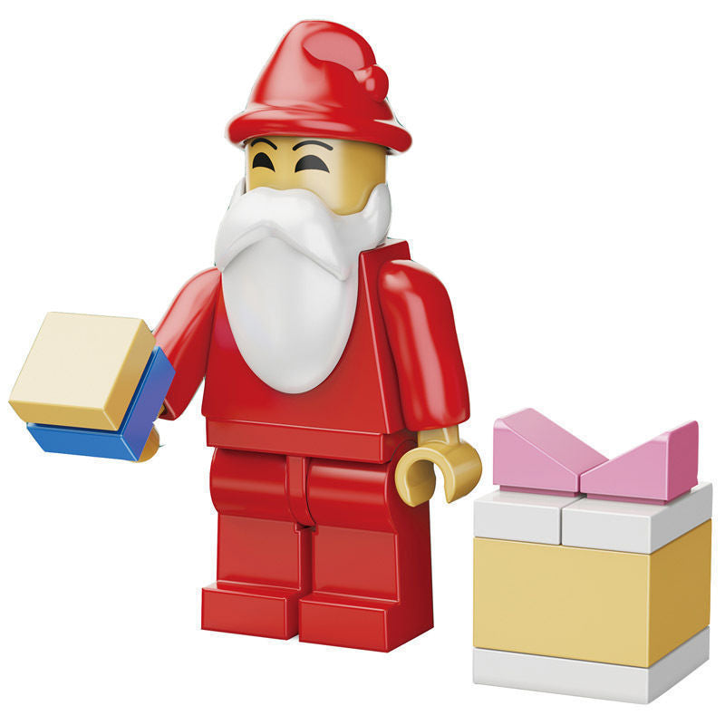 Christmas Building Block Egg With Santa Surprise Toy
