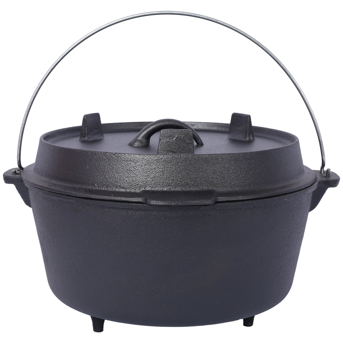 Cast Iron Dutch Oven with Lid for Campfire Cooking