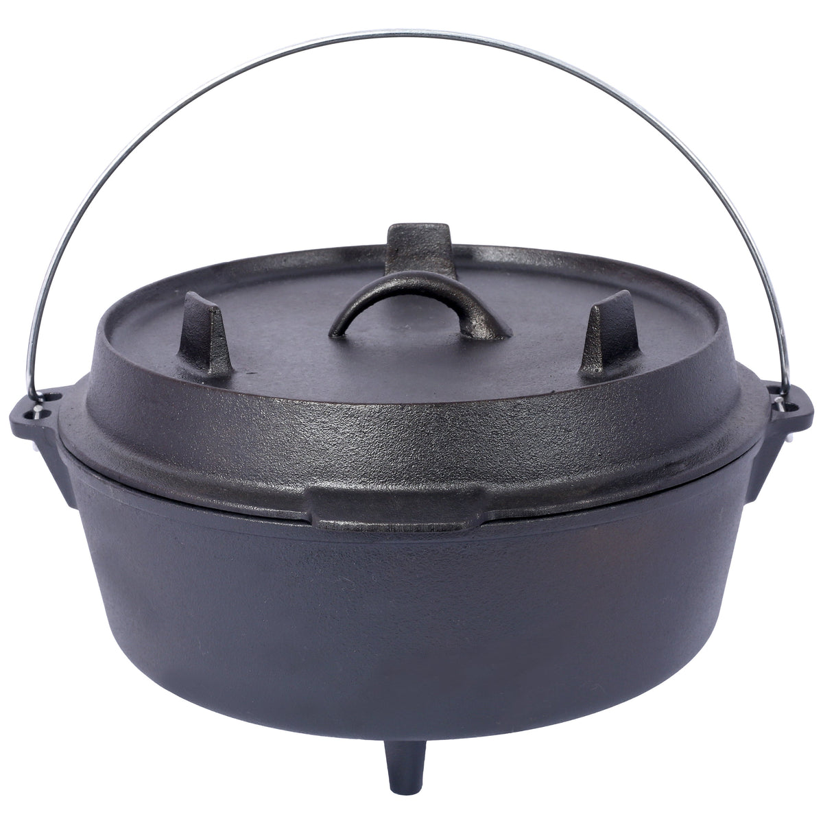 Cast Iron Dutch Oven with Lid for Campfire Cooking