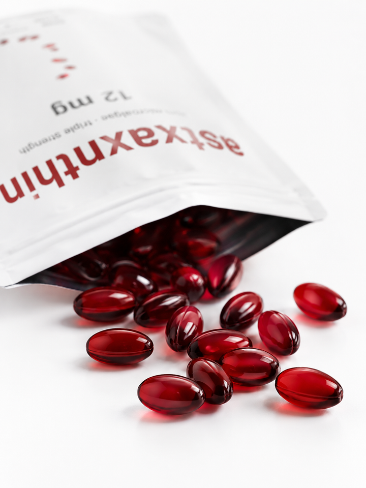 Astaxanthin Capsules — 12mg Pure Antioxidant, 4‑Month Supply