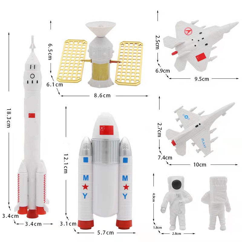 Astronaut Cake Toppers Set, Space Birthday Decorations