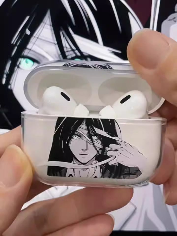 Attack on Titan AirPods Case with Eren Clip