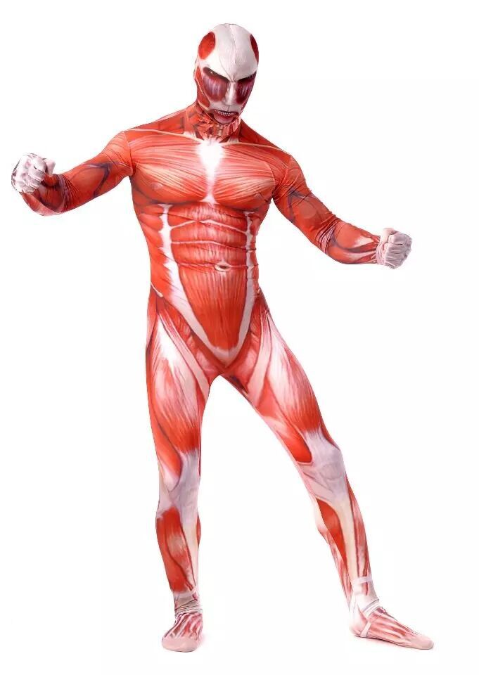 Attack on Titan Muscle Jumpsuit Costume for Impact