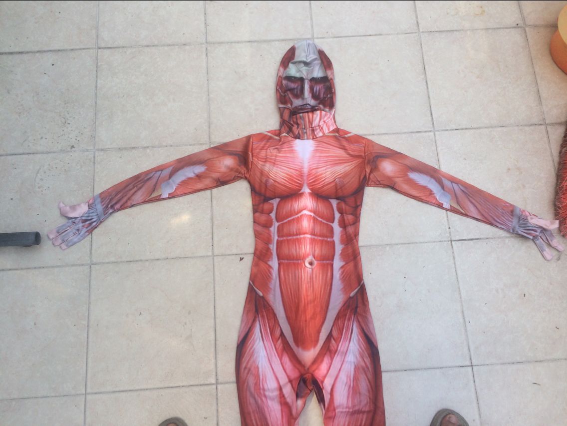 Attack on Titan Muscle Jumpsuit Costume for Impact