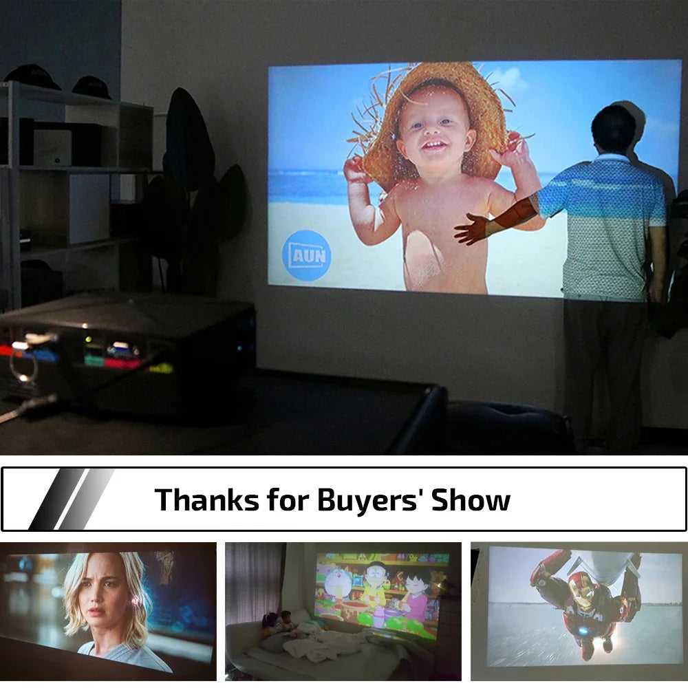 Portable 720p Mini Projector for Movie Nights & Gaming