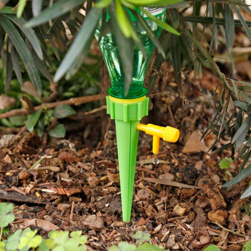 Plant Watering Stakes: Adjustable Bottle Drip Irrigation