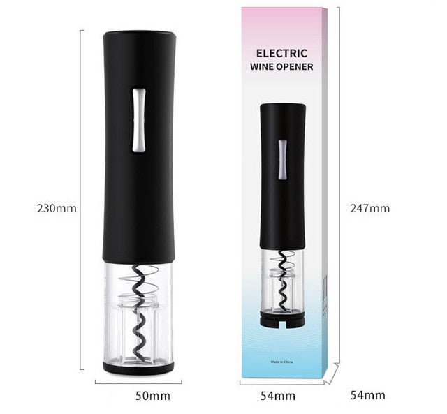 Electric Wine Opener with Foil Cutter & Auto Cork Pull