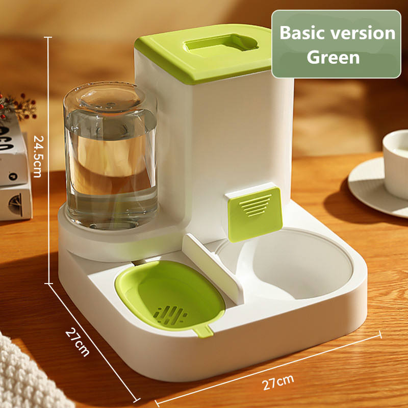 Automatic Cat Feeder with Water Dispenser Combo Station