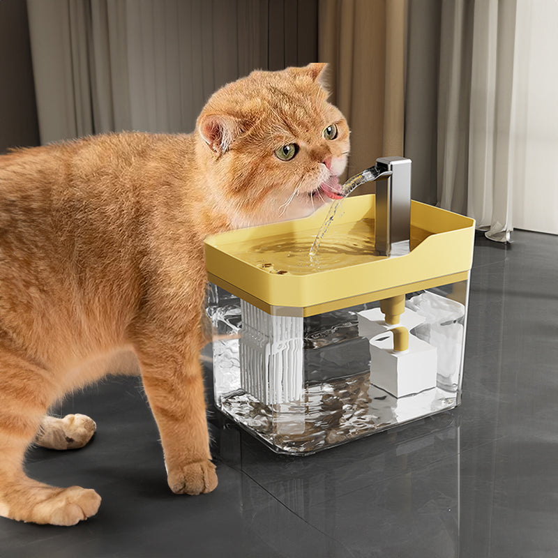 Automatic Cat Water Fountain with Filter, Cleaner Water