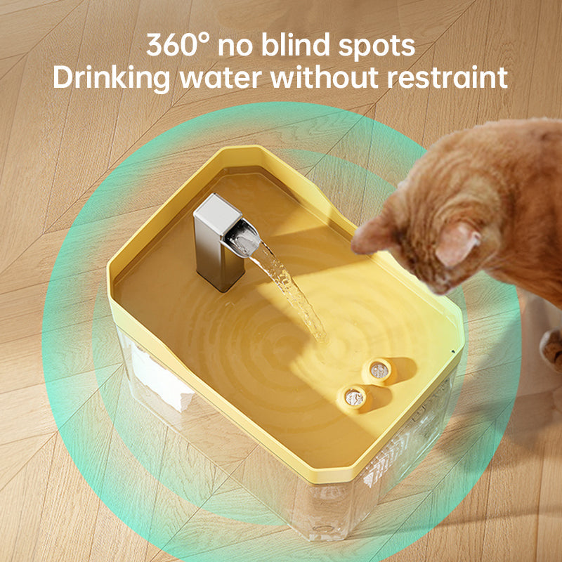 Automatic Cat Water Fountain with Filter, Cleaner Water