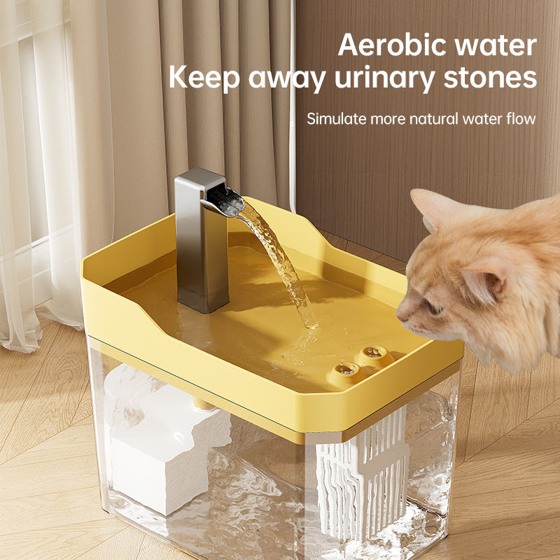 Automatic Cat Water Fountain with Filter, Cleaner Water
