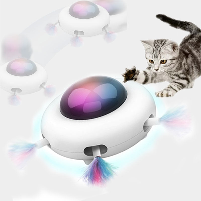 Automatic Feather Cat Toy for Interactive Indoor Playtime