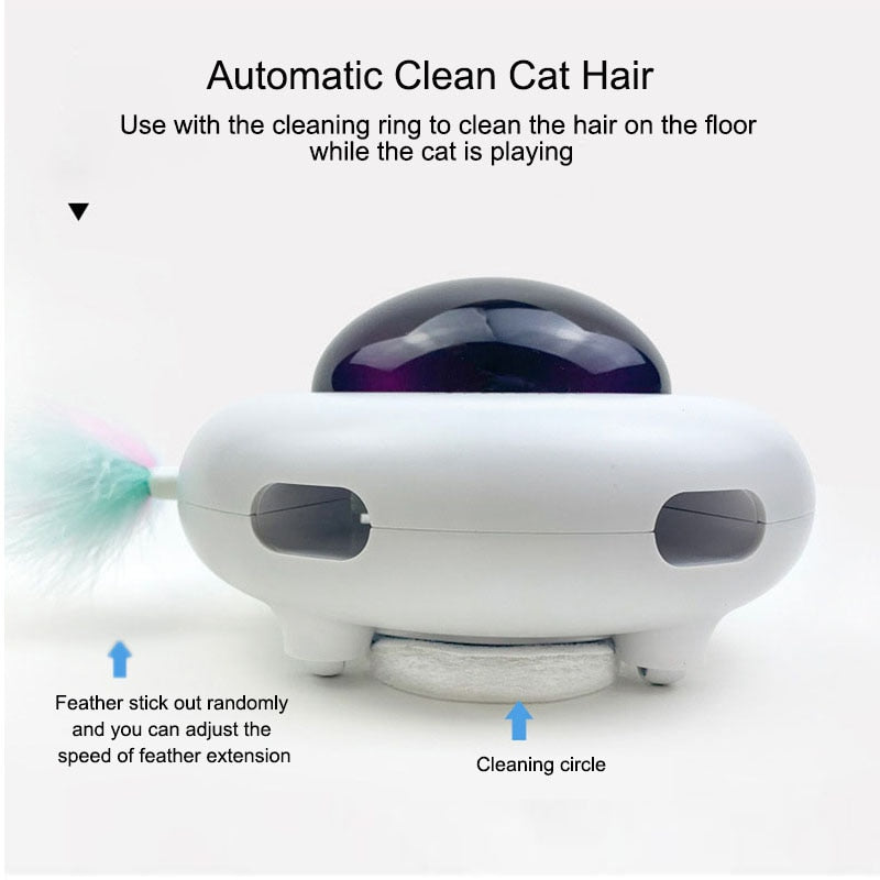 Automatic Feather Cat Toy for Interactive Indoor Playtime