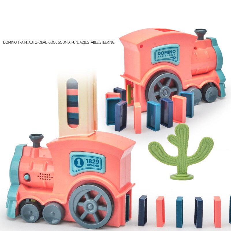 Automatic Domino Train Toy for Screen-Free STEM Play