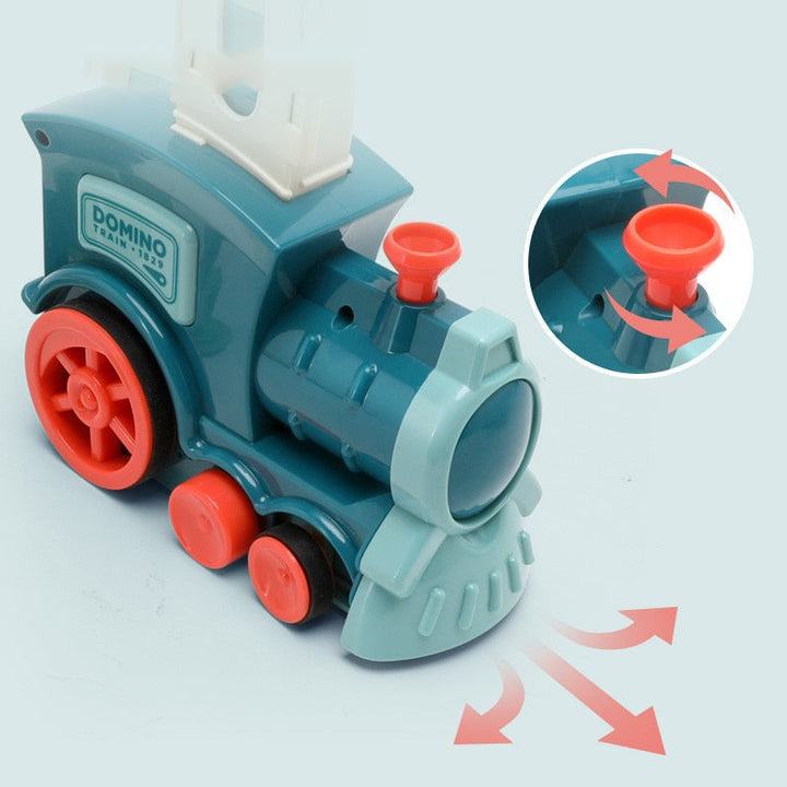 Automatic Domino Train Toy for Screen-Free STEM Play