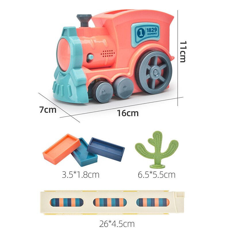 Automatic Domino Train Toy for Screen-Free STEM Play