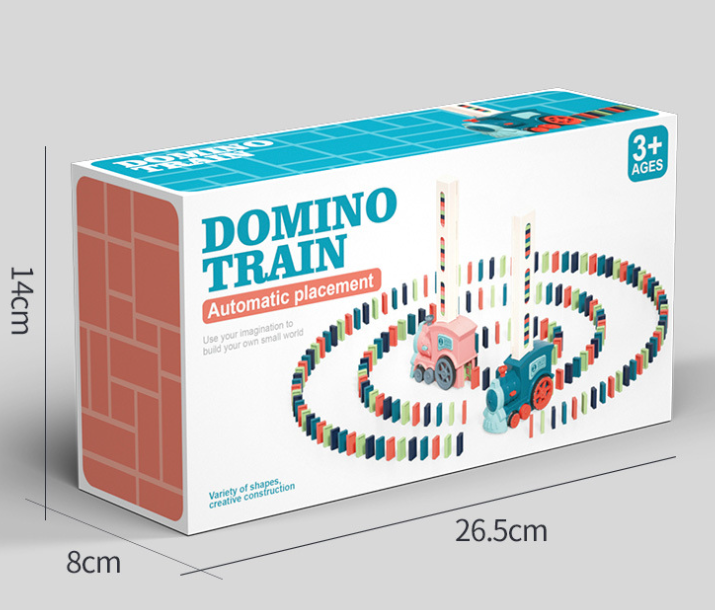 Automatic Domino Train Toy for Screen-Free STEM Play