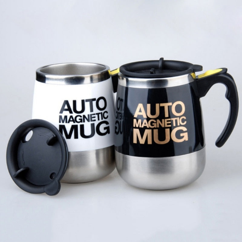 Self Stirring Coffee Mug With Magnetic Stirrer