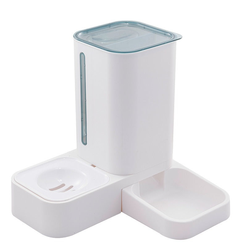 Automatic Pet Feeder With Covered Food & Water Bowls