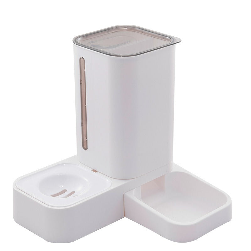 Automatic Pet Feeder With Covered Food & Water Bowls
